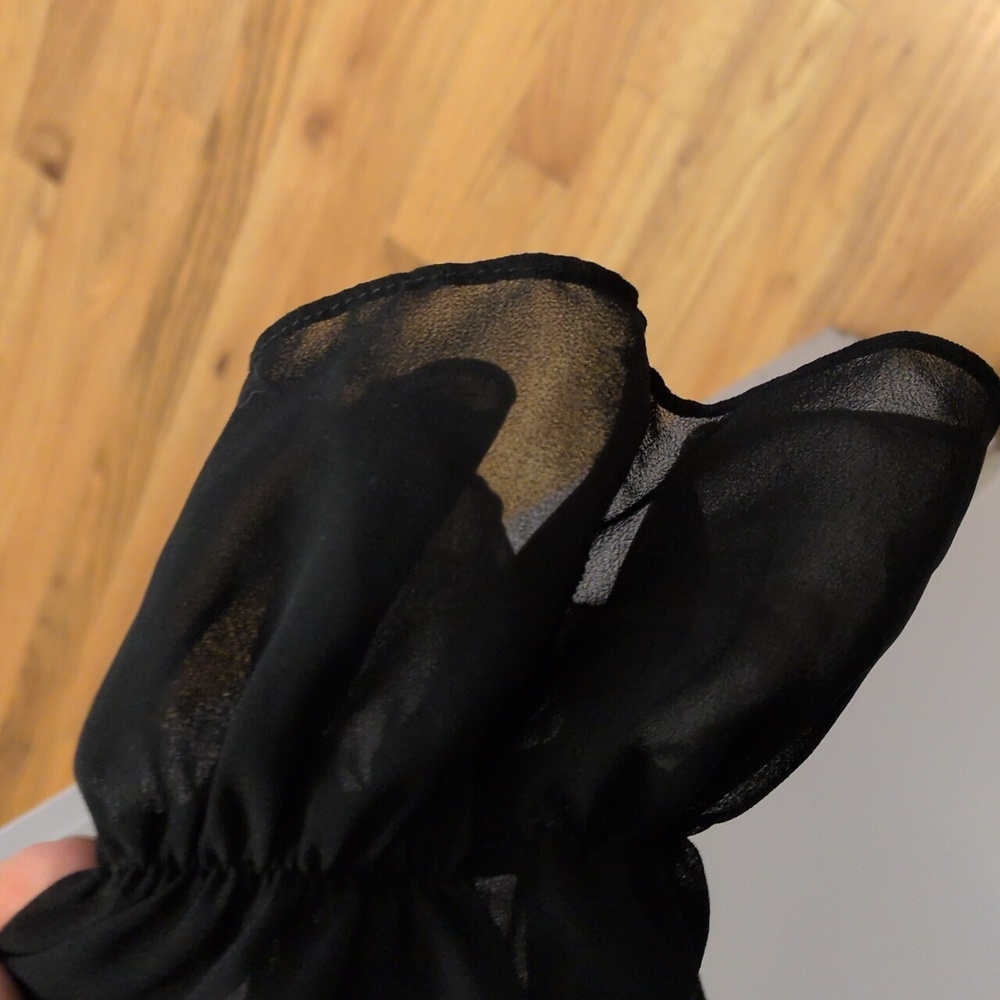 Victoria's Secret Black Sheer Blouse - Picture 3 of 9